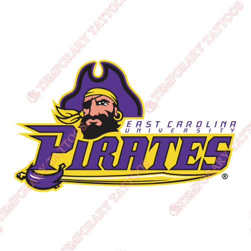 East Carolina Pirates Customize Temporary Tattoos Stickers NO.4312